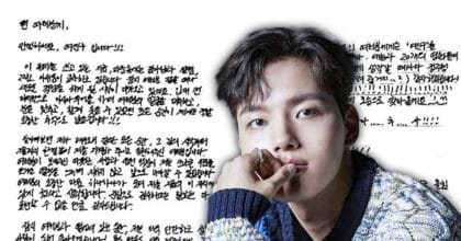 Yeo Jin Goo writing a farewell letter before military service