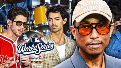 montage for the World Series 2025 with Pharrell Williams and Jonas Brothers