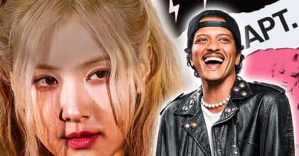 rosé and bruno mars before their collaboration on the viral song “apt”